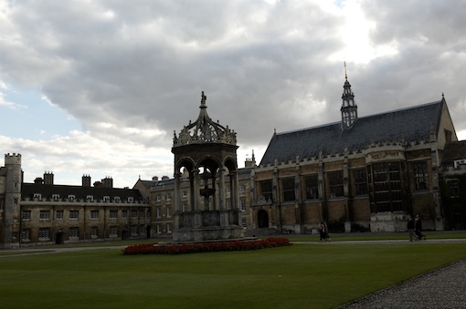 Photo Credit: Julia Vitullo-Martin; Description: Newton's college, Trinity, in Cambridge